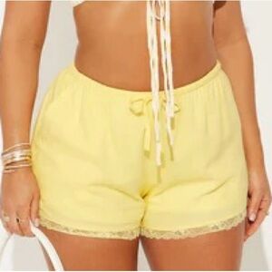 Yellow Women's Shorts